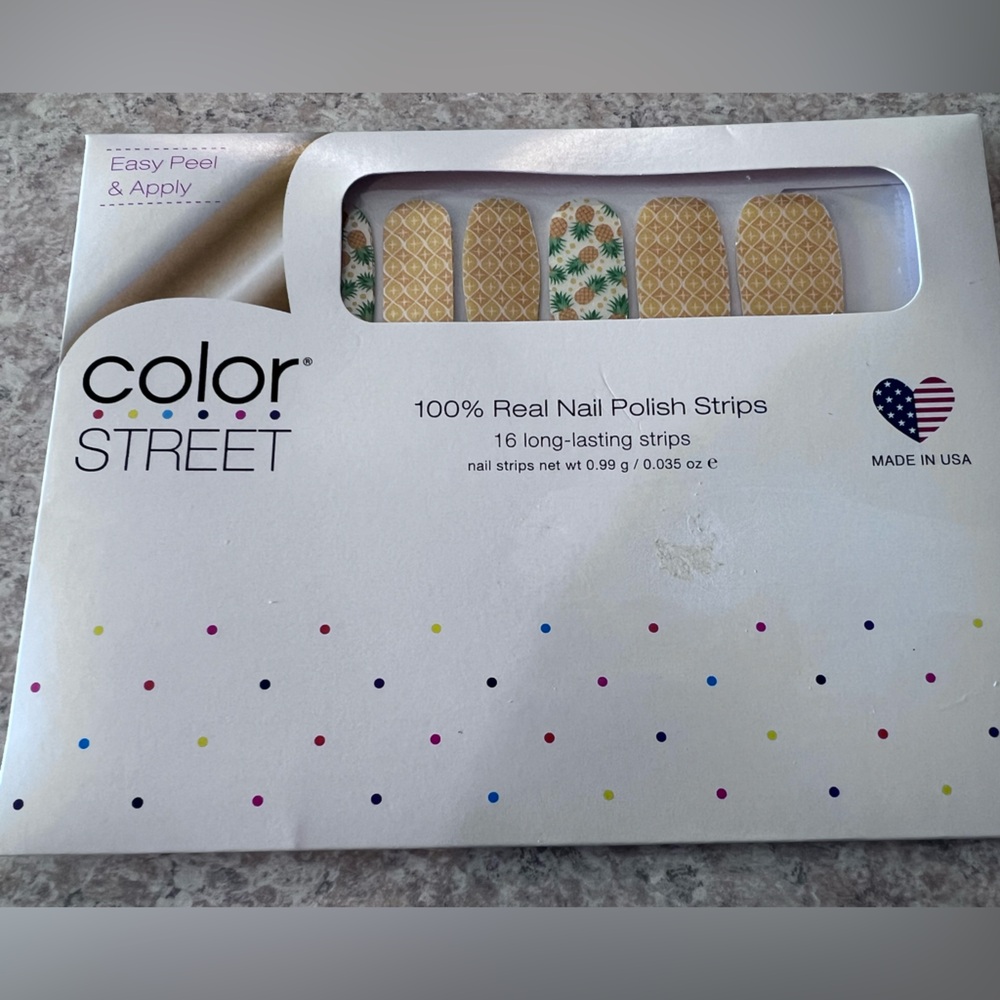 Color Street Pineapple Paradise Nail Strips HTF Unicorn